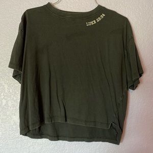 Juniors M Crop Top with Bible Verse